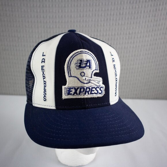 USFL LA Express Los Angeles Mesh Snapback 1990s Vintage - Picture 5 of 8